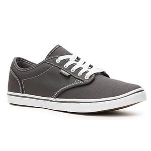 Grey Atwood Low Women’s Vans- Size 6.5